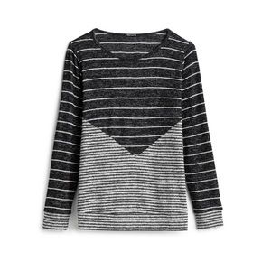 Belinda Chevron Brushed Knit Top